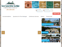 Tablet Screenshot of loslaureles.com